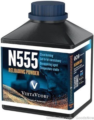 VihtaVuori N555 Smokeless Powder 1 lbs N555 VihtaVuori N 550 Viht VV N 555-img-0