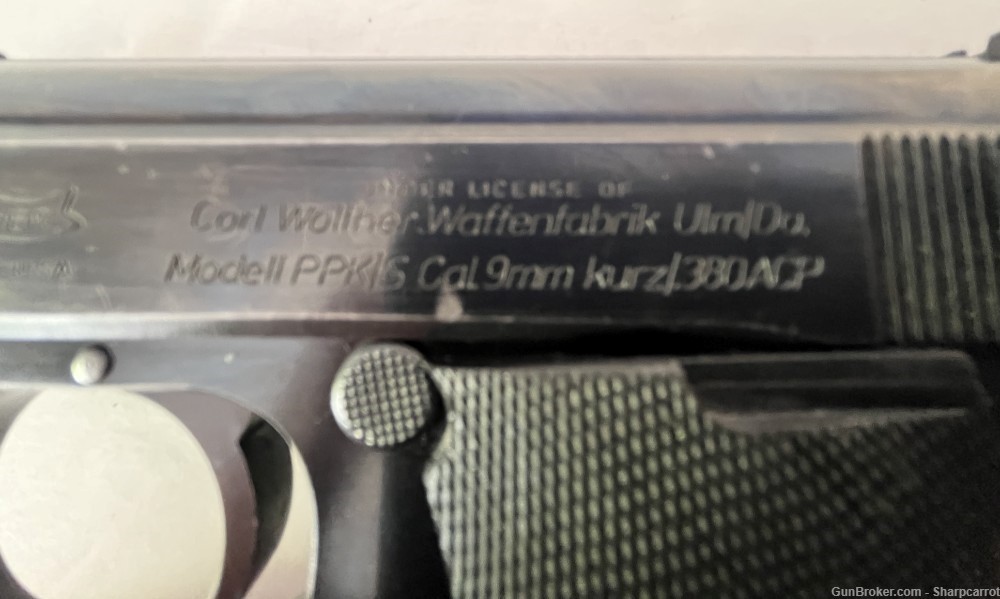 Walther Interarms PPK 380 3.25” Barrer Semi Auto Pistol 2 8 Round Magazines-img-4