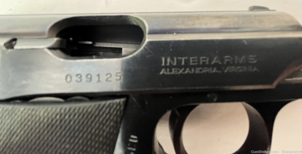 Walther Interarms PPK 380 3.25” Barrer Semi Auto Pistol 2 8 Round Magazines-img-5