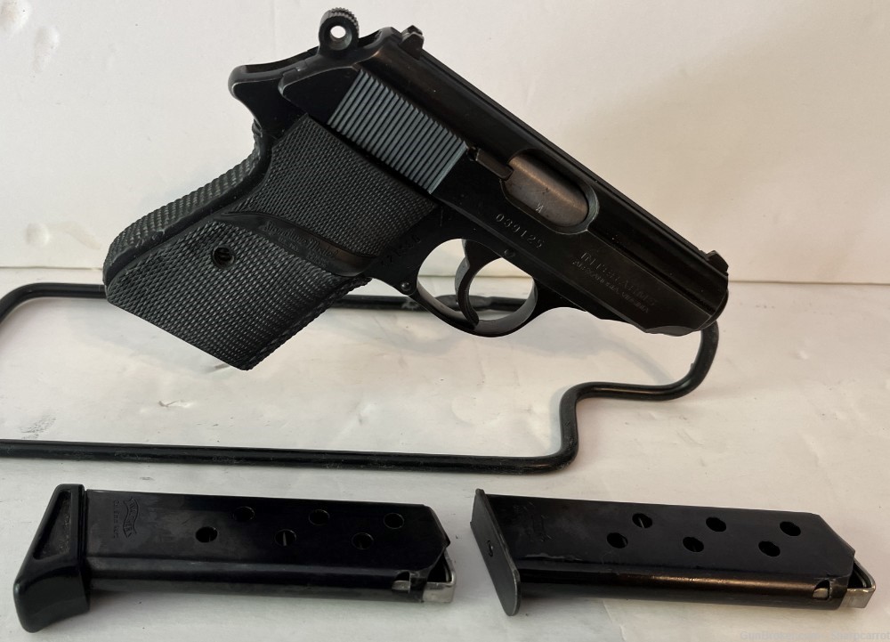 Walther Interarms PPK 380 3.25” Barrer Semi Auto Pistol 2 8 Round Magazines-img-0