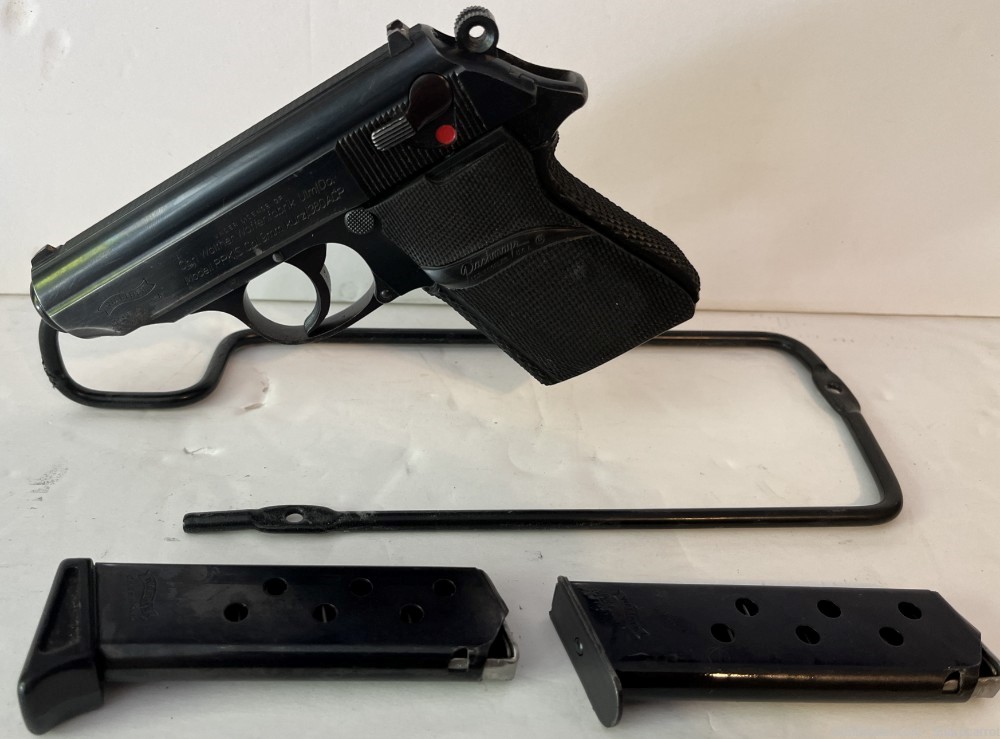 Walther Interarms PPK 380 3.25” Barrer Semi Auto Pistol 2 8 Round Magazines-img-1