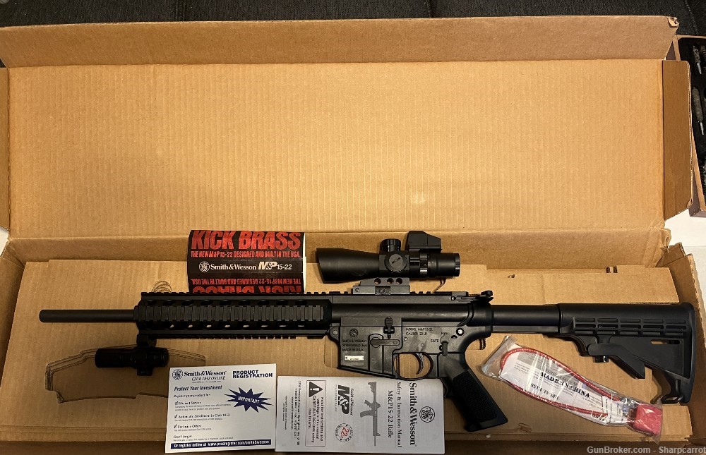 Smith and Wesson M&P 15-22 Semi Auto Rifle With Original Box-img-9
