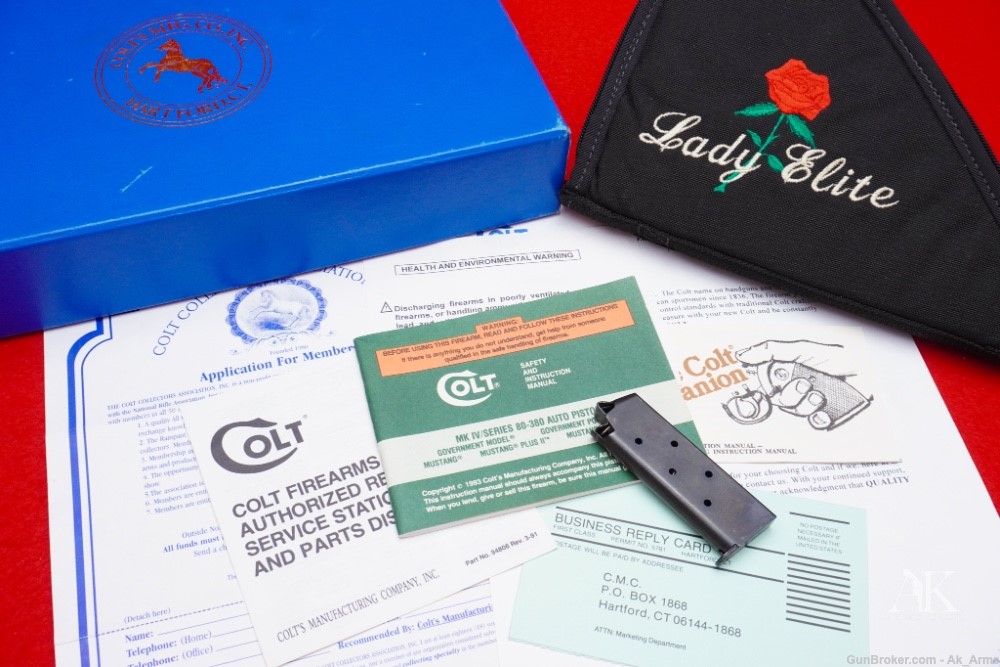 1995 Colt Custom Shop "LADY ELITE" .380ACP In Box *1 OF 500* RARE!-img-14