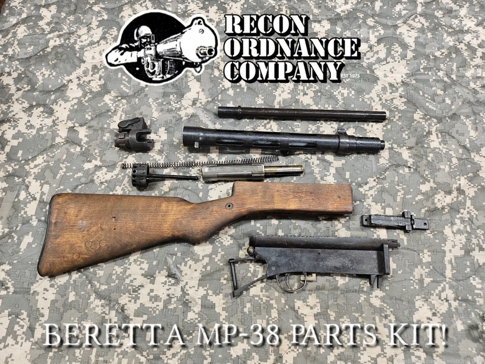Nice Beretta MP-38 Parts Kit! Original Barrel, Intact Lower! MP 38 MP38 -img-0