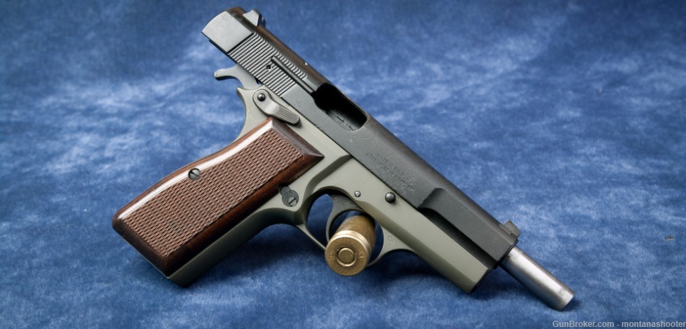 CUSTOM-FN Browning Hi Power (High Power) 9mm Magpul OD Green/Black PENNY!-img-15