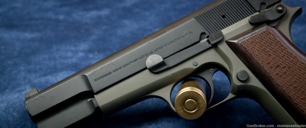 CUSTOM-FN Browning Hi Power (High Power) 9mm Magpul OD Green/Black PENNY!-img-3