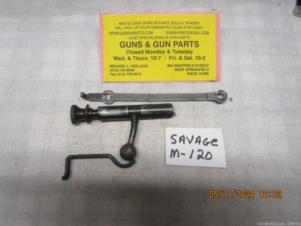 Savage model 120 .22 caliber bolt and parts.-img-0