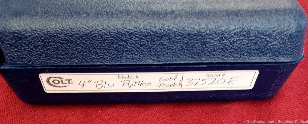 COLT PYTHON ROYAL BLUE 4.25" .357MAG "1976"-img-12