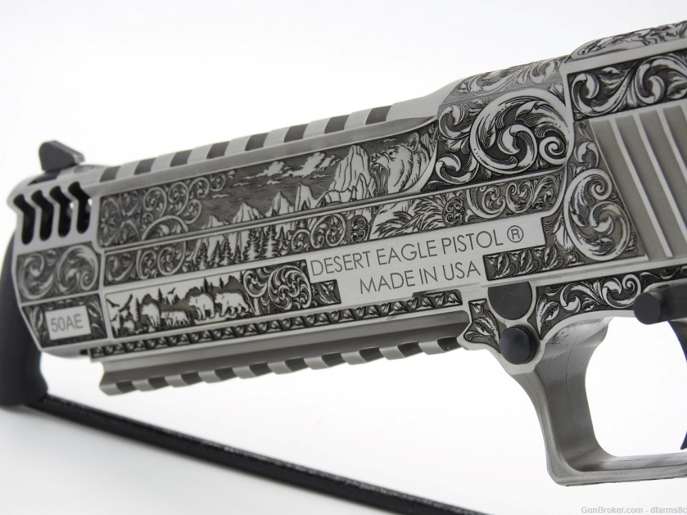 Rare Incredible Custom Engraved Desert Eagle DE50SRMB Mark XIX .50 AE  -img-10