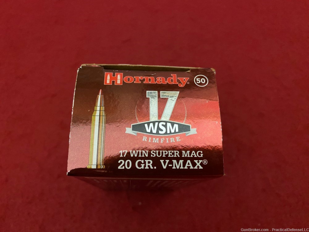 250rds .17 WSM 20 GR. V-MAX Hornady and Winchester Polymer Tip, five boxes -img-2