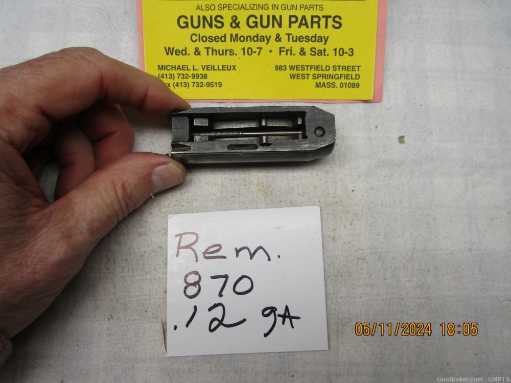 Remington model 870 .12 ga, bolt assy.-img-2