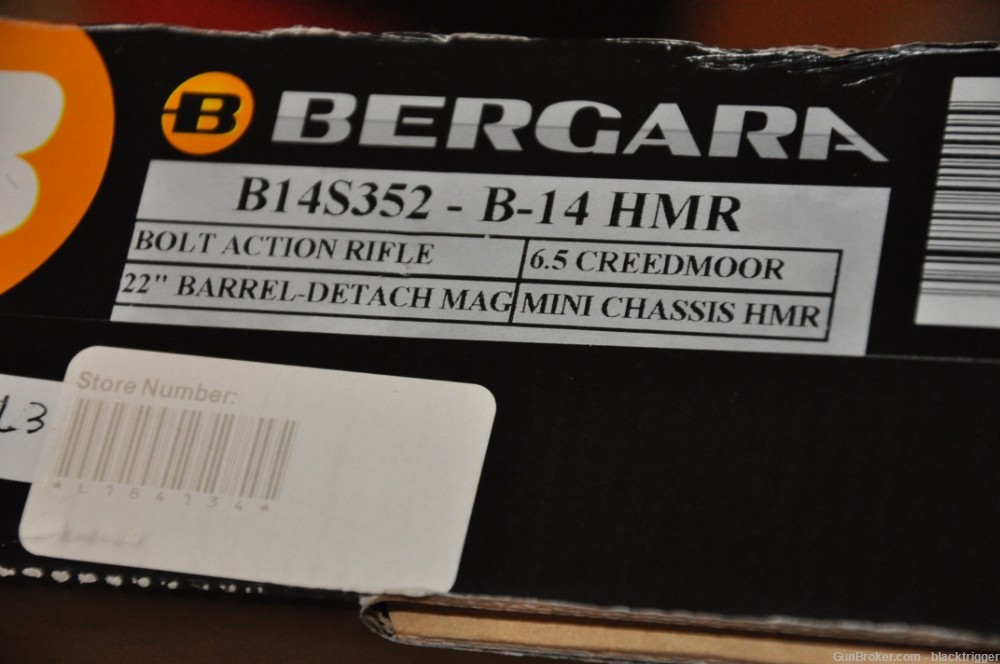 Bergara B14S352 B-14 HMR 6.5 Creedmoor Bolt Action Rifle 5+1 22"-img-5