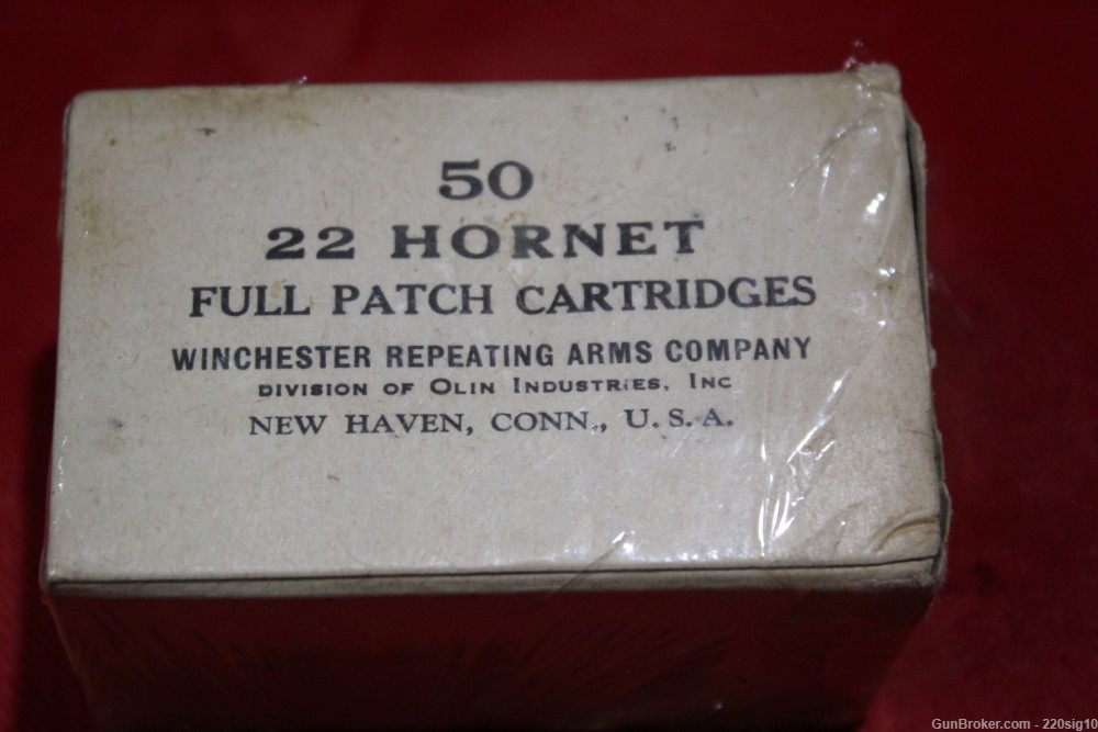 22 Hornet Military Survival Ammo 50 Rounds Full Patch Winchester-img-0