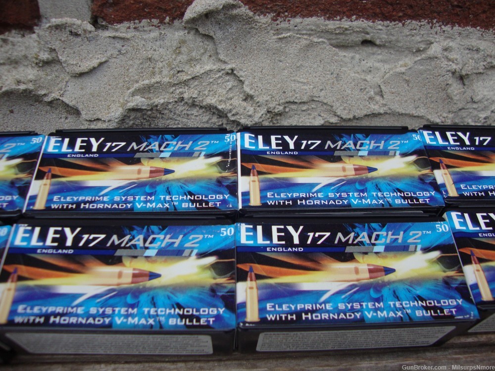 Assorted Lot ELEY 17 MACH 2 Hornady V-Max Rimfire Target Over 650 Rounds-img-2