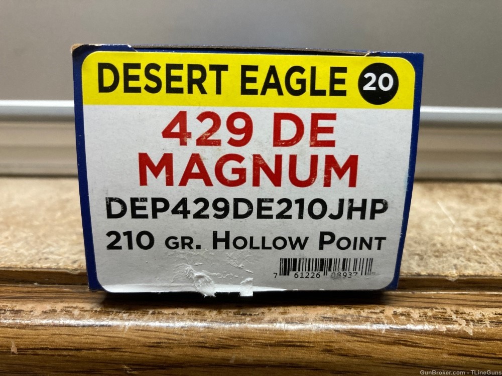 Magnum Research 429 DE 210 GR JHP 20 Rounds-img-0