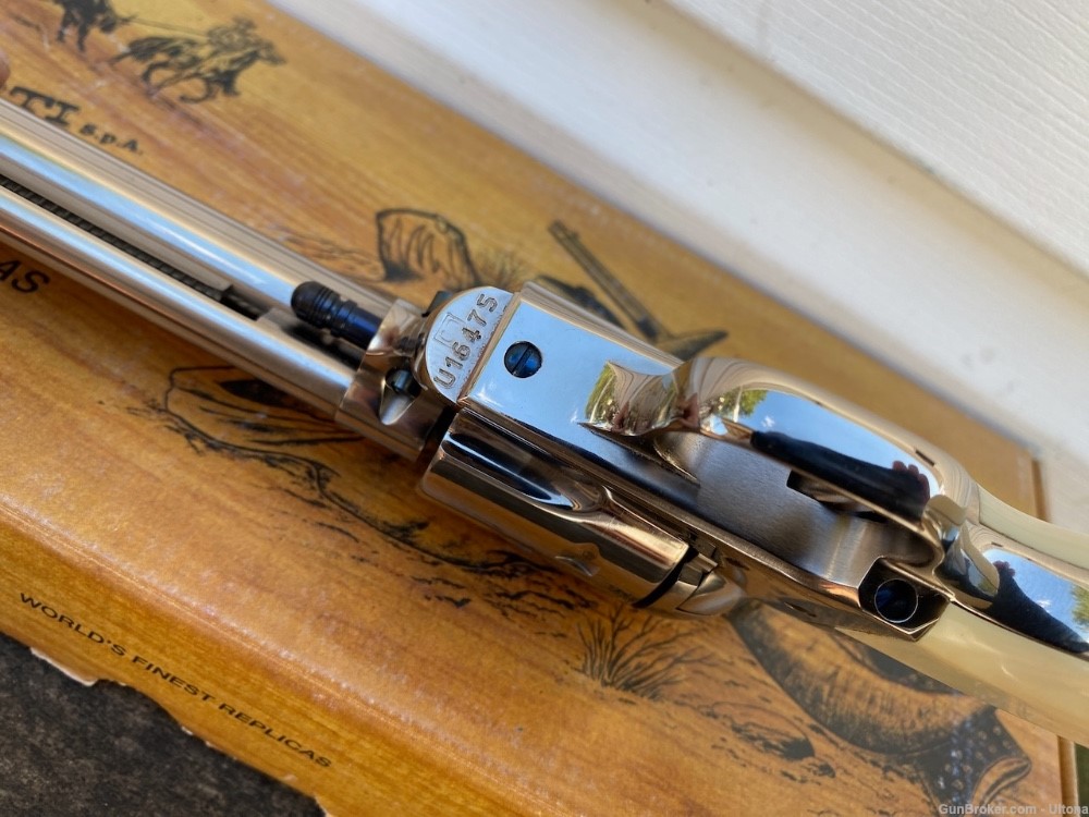 Stoeger Uberti Cody Cattleman Single Action Army 45 Colt Ivory & Nickel! -img-7