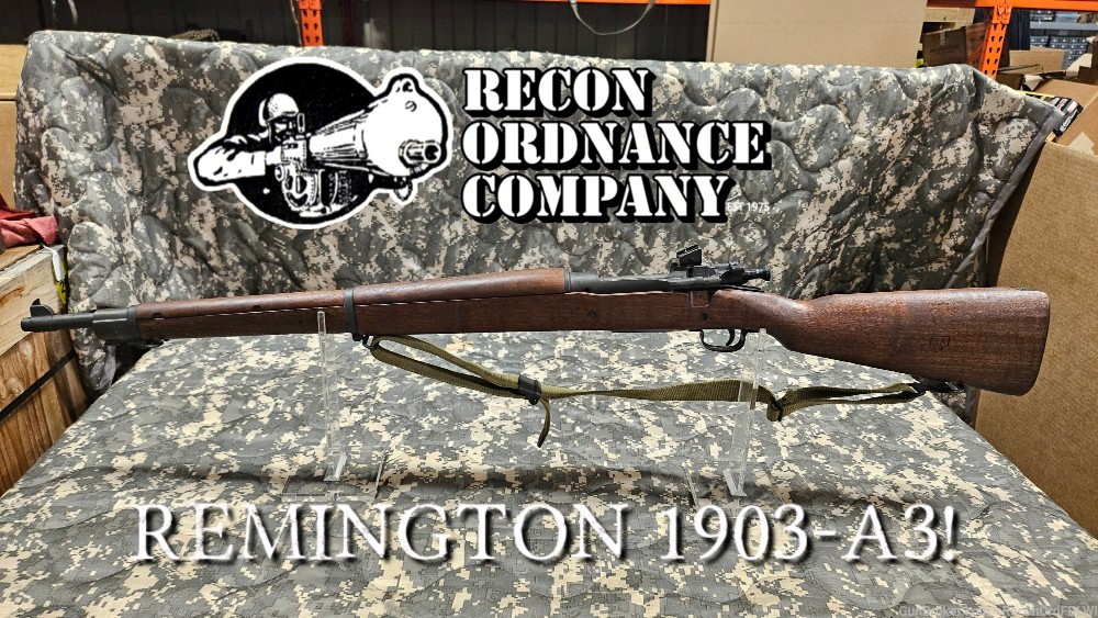 Excellent USGI Remington 1903-A3! 1943 WWII 30-06 Rifle!-img-0