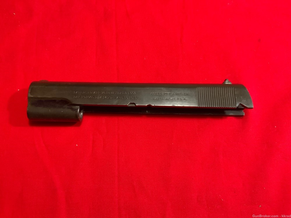 Early WWI Original USGI Colt 1911 Slide-img-0