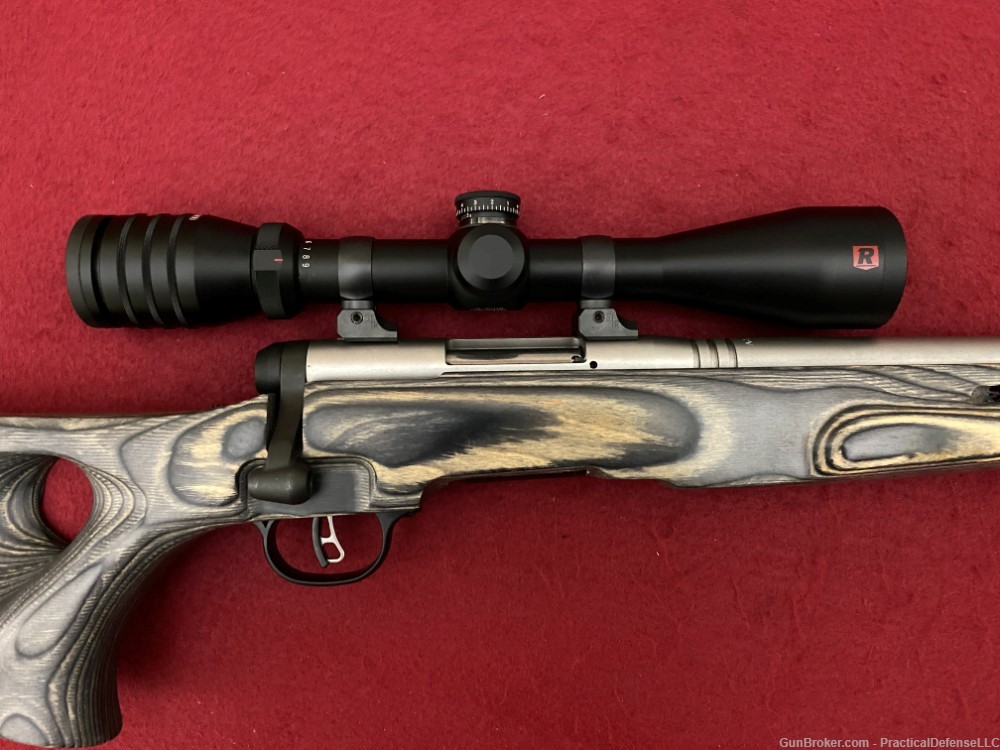 Excellent Savage B-Mag 17WSM Stainless on laminate thumbhole 96972         -img-8