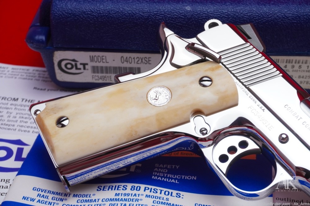 2014 Colt Combat Commander 1911 .45acp *BREATHTAKING BRIGHT STAINLESS*-img-7