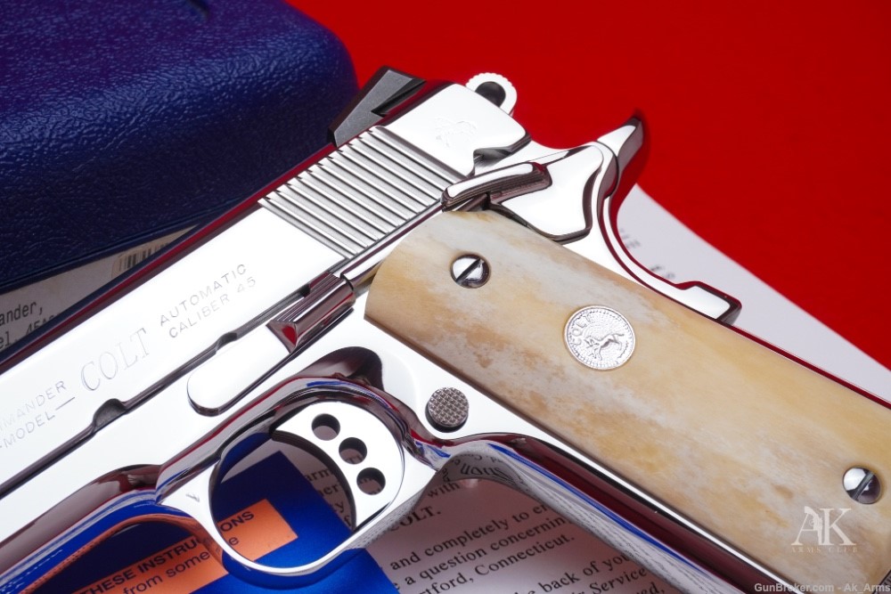 2014 Colt Combat Commander 1911 .45acp *BREATHTAKING BRIGHT STAINLESS*-img-2