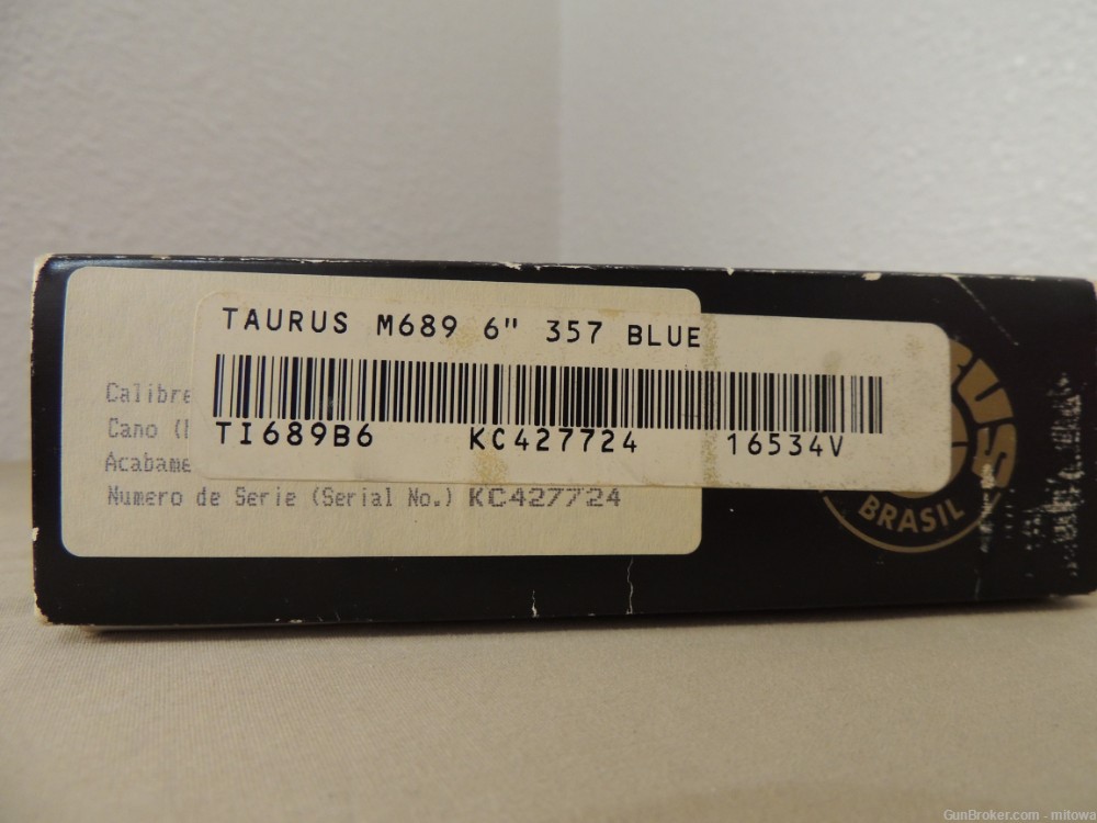 Taurus 689 .357 Mag .38 Spl. +P 6” Rib Full Lug  1 Owner Xlnt Cond in Box -img-21