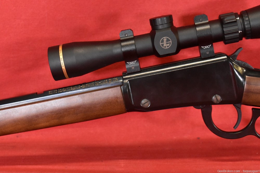 Henry Lever Action Octagon Frontier 22 S/L/LR Leupold Scope Lever-Action-img-4