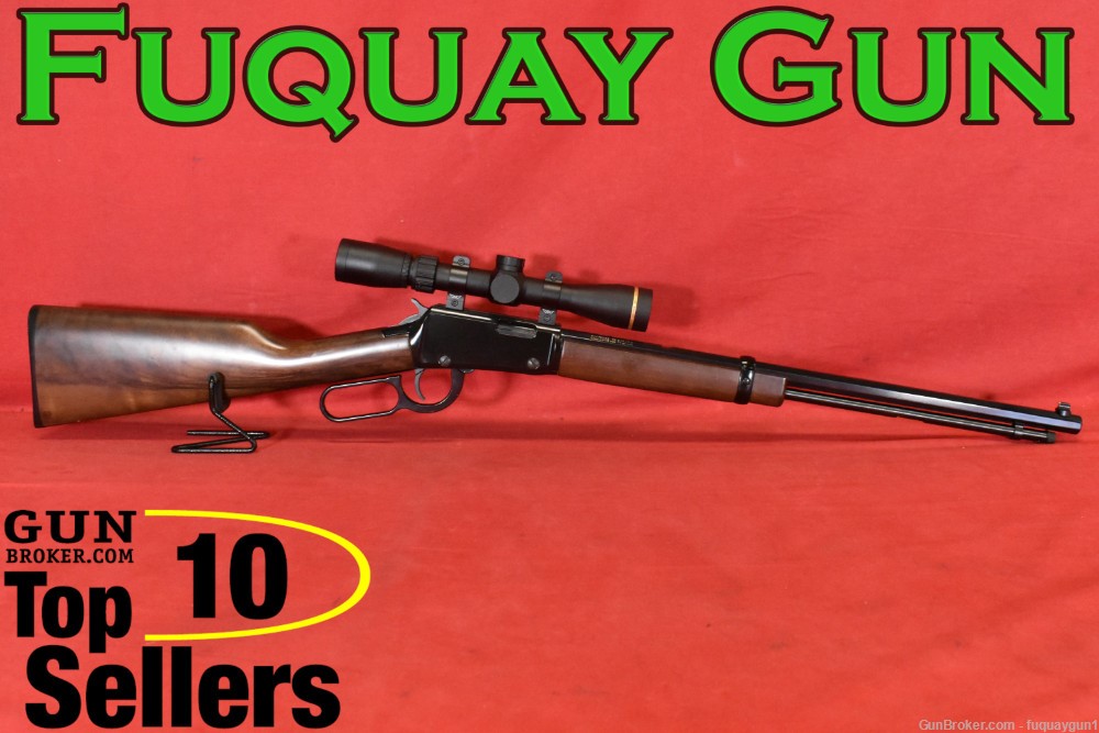 Henry Lever Action Octagon Frontier 22 S/L/LR Leupold Scope Lever-Action-img-0