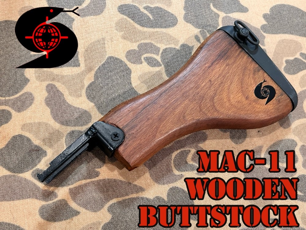 INGRAM MAC-11 SMG Wooden Stock RPB M11 .380 SWD COBRAY M11/9 M11A1 NEW -img-0
