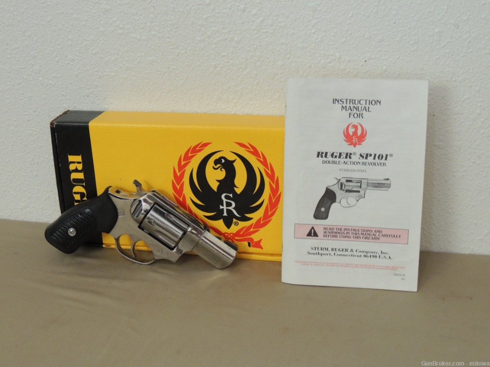 Ruger SP-101 Scarce High Gloss Stainless .357 Magnum 2 1/4” DA/SA Pre-Lock-img-0