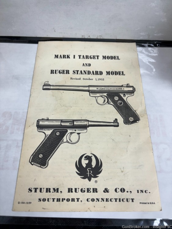 Ruger Standard/ MKI Vintage Box, Manual, Factory Grips, and Mag-img-5