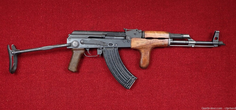 Romanian Military AK-47 MD.65 Paratrooper 7.62x39 16" Matching Numbers 1978-img-0