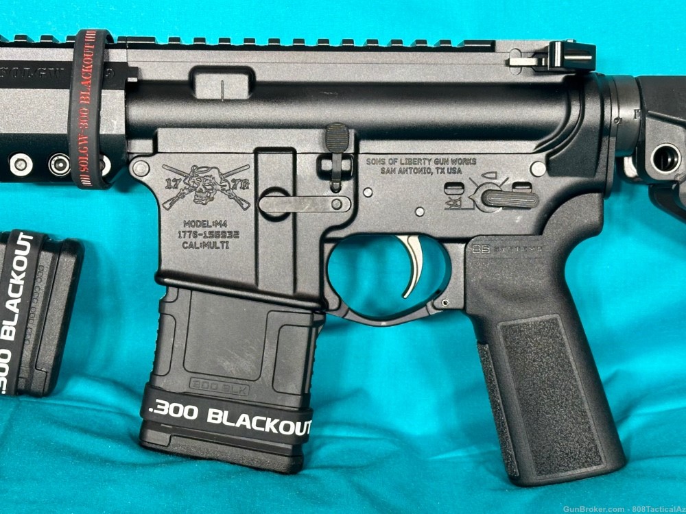 Sons of Liberty 300 Blackout 10.5” SBA4 Pistol Brace M89 Handguard SOLGW-img-2