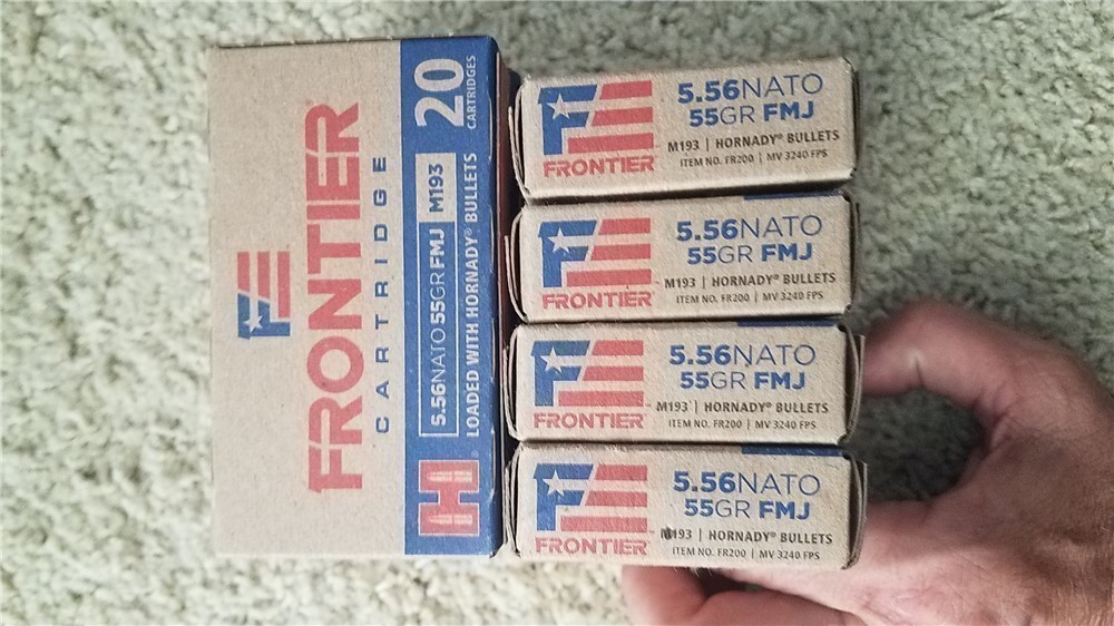 Frontier 5.56 Nato 55gr Hornady bullets-img-1