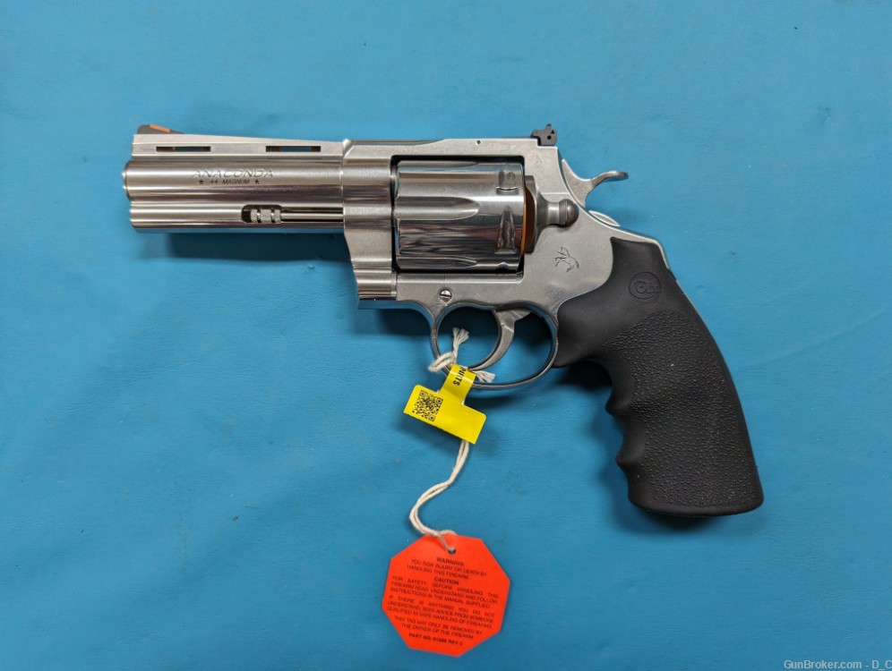 Colt Anaconda 44 Magnum Semi Bright Stainless SP4RTS 4.25" Barrel NEW-img-1