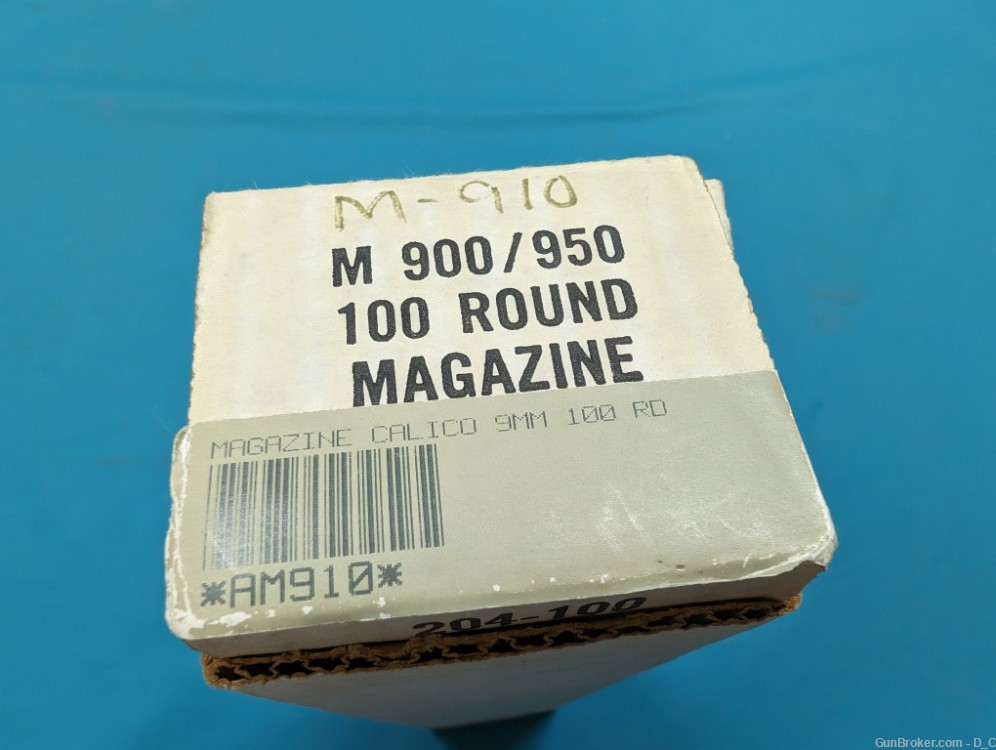 Calico 9mm 100 Round Magazine M950 NEW IN BOX-img-4