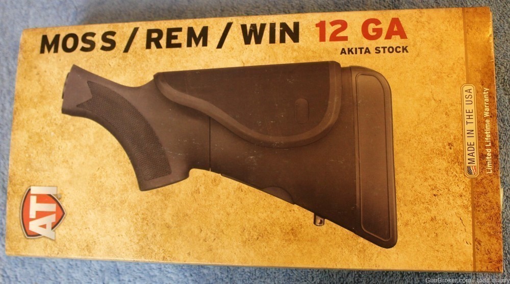 ATI Akita Adjustable Stock Mossberg/Remington/Winchester 12ga Black NEW!-img-0