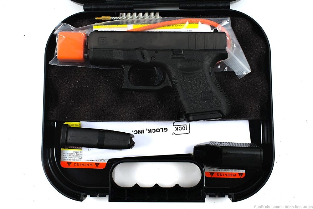 Like-New Glock 26 Compact Semi-Automatic 9mm Pistol -img-0