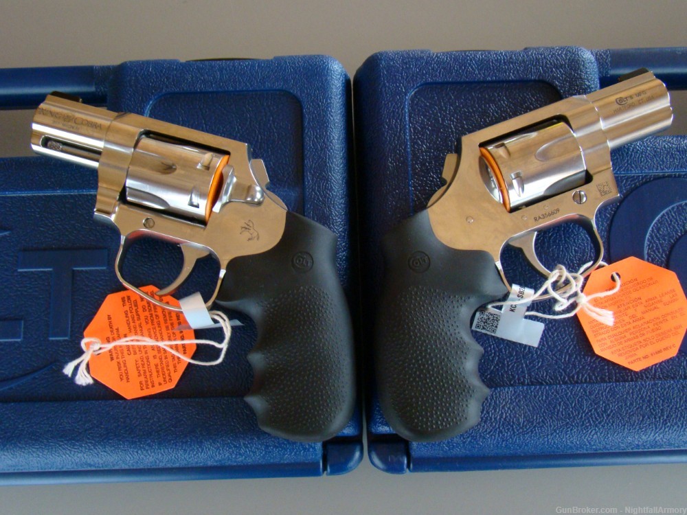 Pair of Colt King Cobra Carry .357 MAG Revolvers 2" SS Snake Consecutive #-img-10
