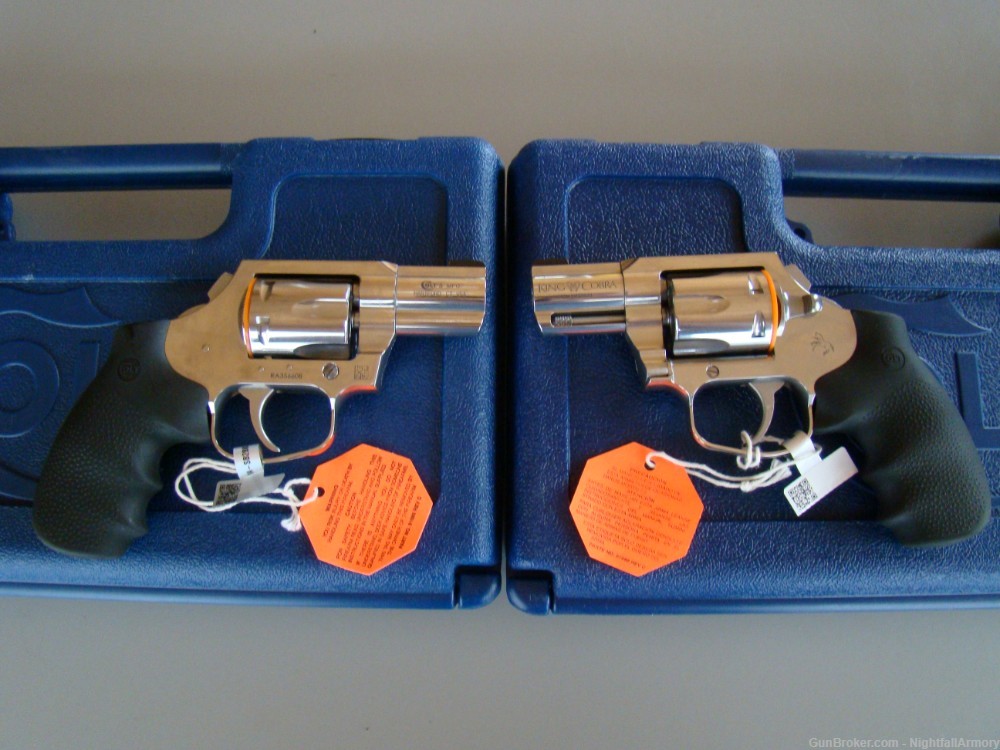 Pair of Colt King Cobra Carry .357 MAG Revolvers 2" SS Snake Consecutive #-img-3