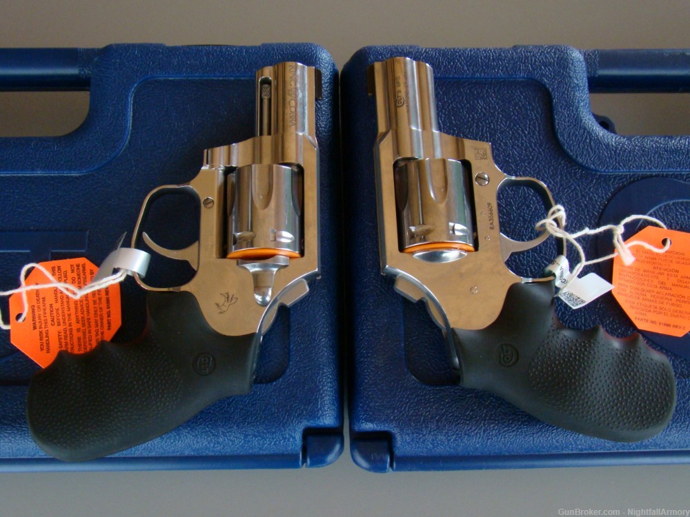 Pair of Colt King Cobra Carry .357 MAG Revolvers 2" SS Snake Consecutive #-img-9