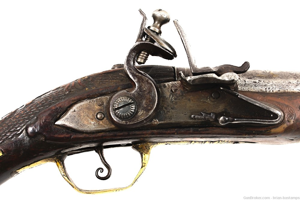 Unmarked Ottoman Style .68 Caliber Flintlock Pistol (Antique)-img-13