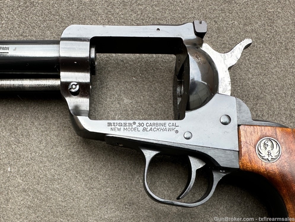 Ruger New Model Blackhawk .30 Carbine, 7.5", 1979, CA OK-img-31