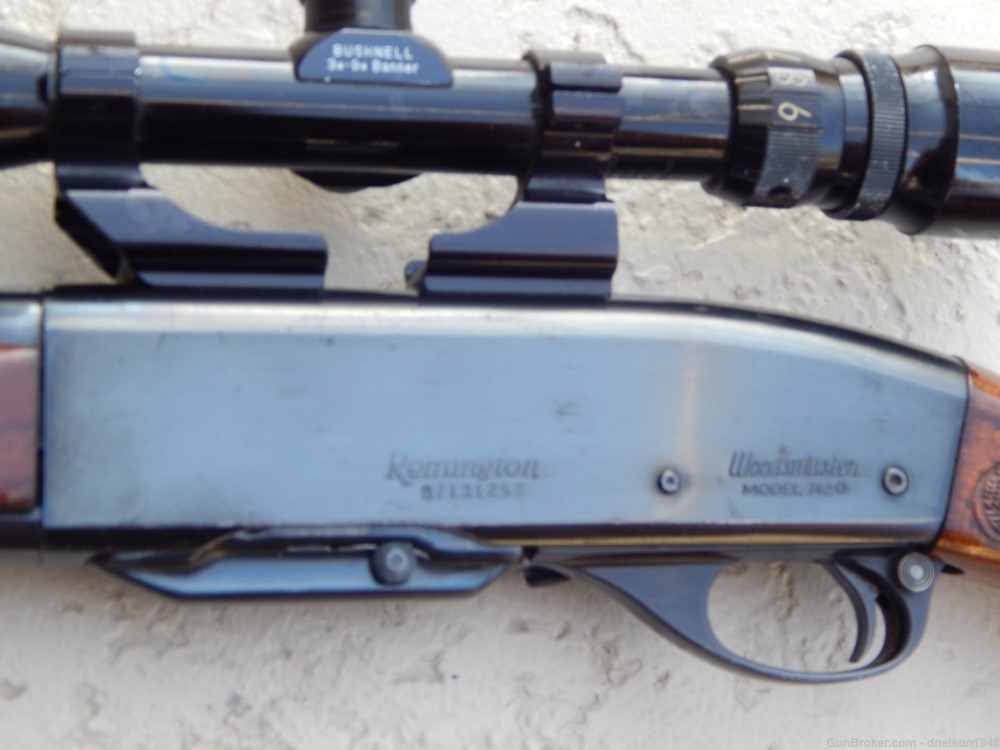 [ Nice ]  Remington  742 Woodsmaster Rifle in 243 Winchester Caliber -img-3