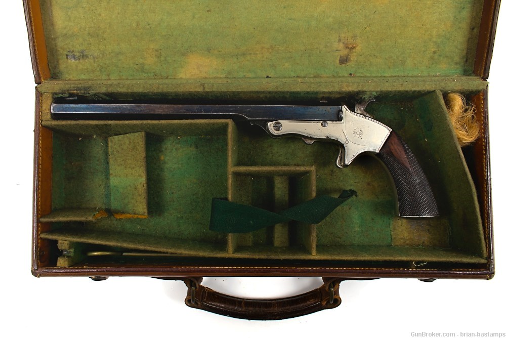 Unmarked Tranter Patent Single Shot Tip Up Target Pistol (Antique) -img-0