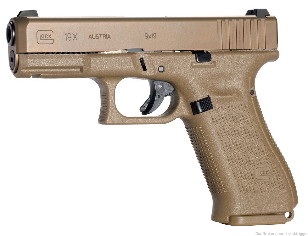 Glock PX1950703 G19X Compact Crossover 9mm 4.02" 19+1 Coyote Night Sights  -img-2