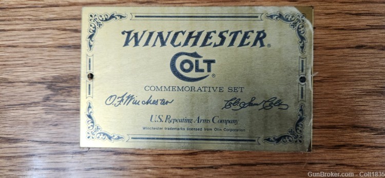 Colt SAA Winchester 94 Two Gun Presentation Case - Heavy Oak - VERY RARE!-img-9
