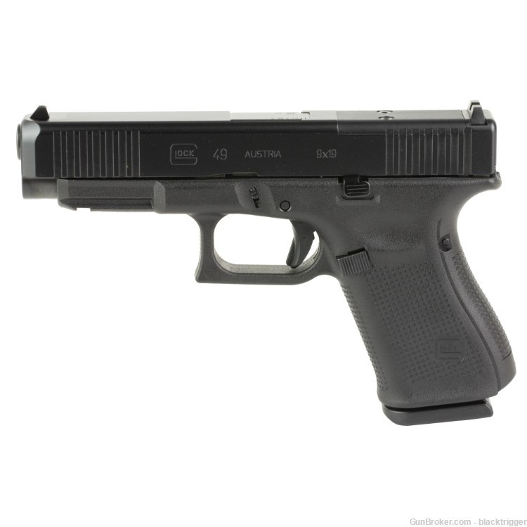 Glock PA495S203MOS G49 MOS 9mm 4.49" 15+1 (3) Overall Black Optic Ready -img-1