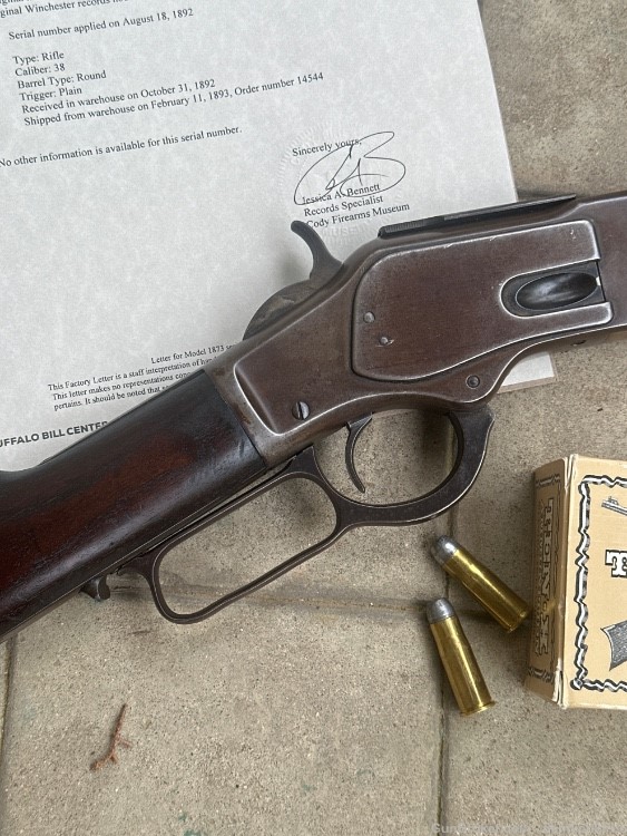 Winchester Model 1873 .38-40 Cody Letter 1892 -img-0