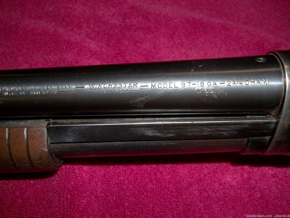 Vintage Winchester Model 97 (1897) .16 Ga. Pump Shotgun-img-10